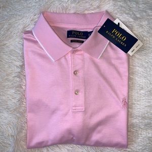 POLO RALPH LAUREN Polo Shirt Custom Slim Fit pink